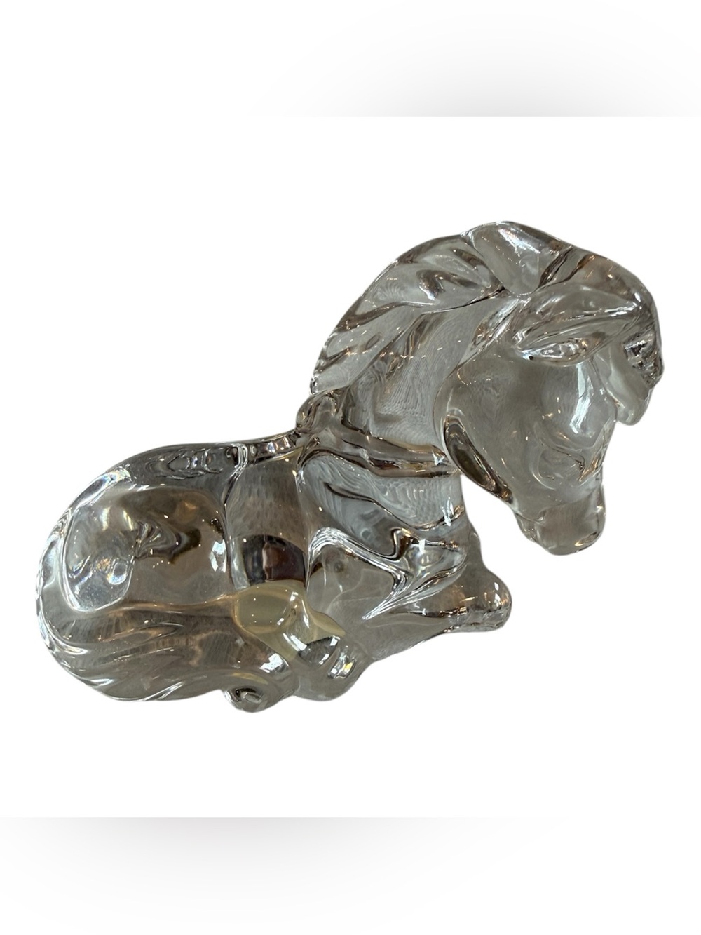 Vintage Crystal Pony Figurine by Princess House Pets